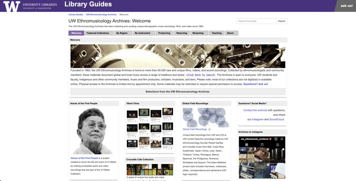 uw-ethnomusicology-archive